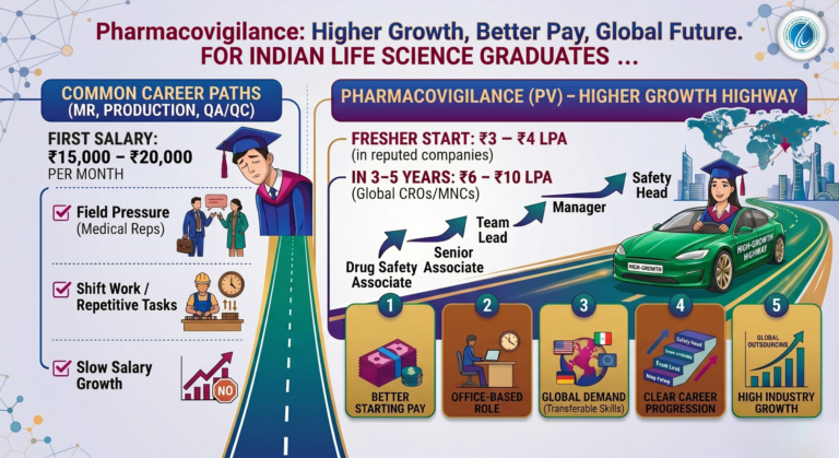 From Entry-Level Saturation to the High-Growth Highway: Why Pharmacovigilance is the Definitive Career Path for Indian Life Science Graduates