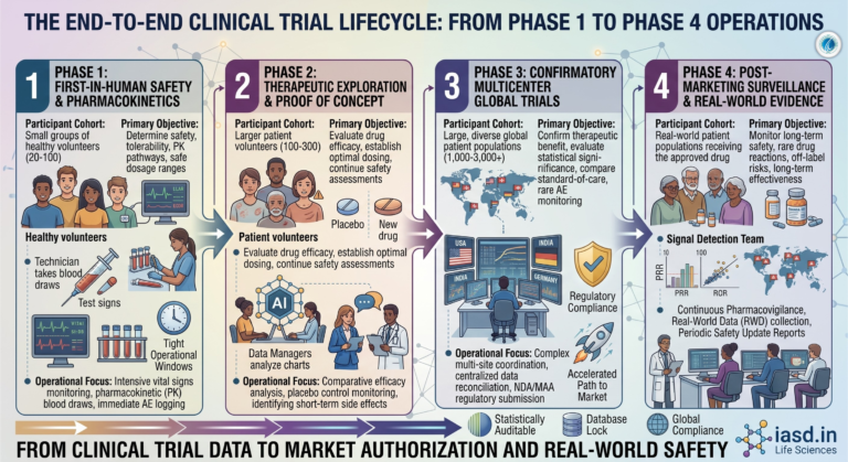 The Core Lifecycle of a Clinical Trial: From Protocol Phase 1 to Phase 4 Operations